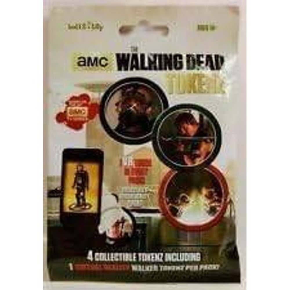 AMC The Walking Dead Tokenz 4 Collectible Tokens Including VR Walker